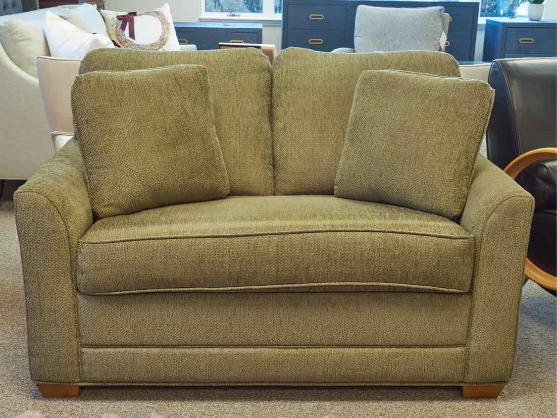 Spruce Green Upholstered Chair & 1/2 Sleeper Chair