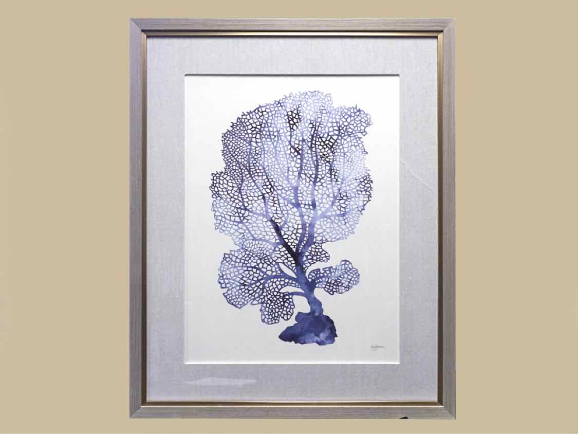 'Shibori Coral Framed Print' 2