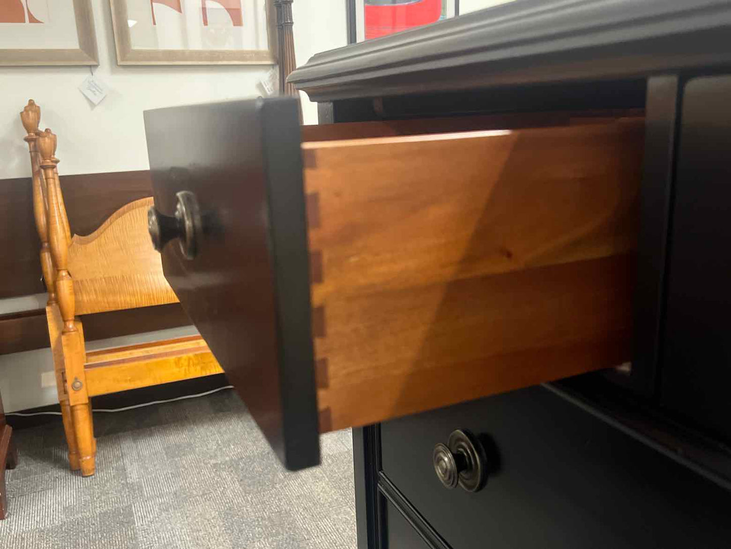 Pottery Barn Black 6 Drawer Chest