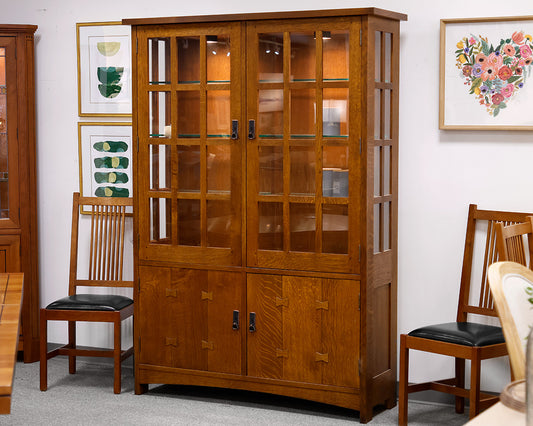 Stickley Mission Style Oak China Cabinet