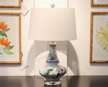 Floral Long Neck Table Lamp