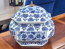 Maitland Smith Blue & White Porcelain Soup Tureen