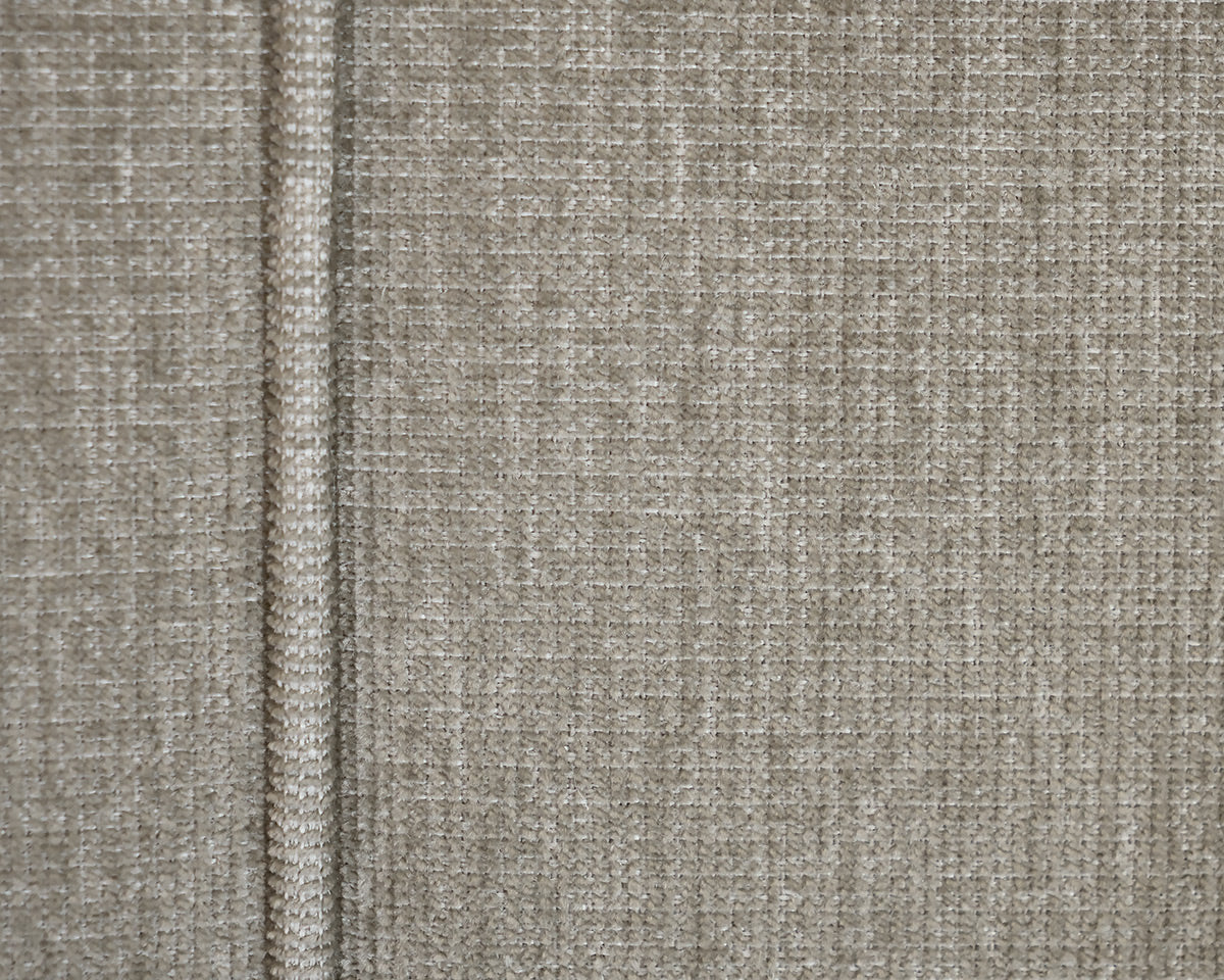 Grey Upholstered Microfiber Tight Back Sofa. 2 Cushion