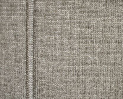 Grey Upholstered Microfiber Tight Back Sofa. 2 Cushion