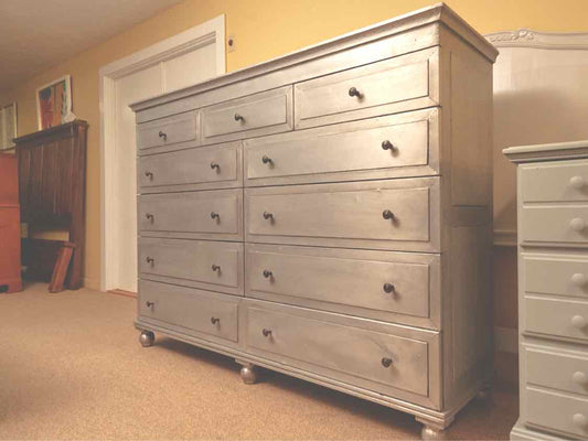 Restoration Hardware Annecy Metal Wrapped 11 Drawer Mule  Chest