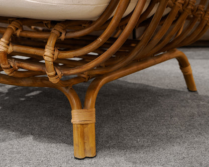 Pair of West Elm 'Savannah' Rattan Chairs