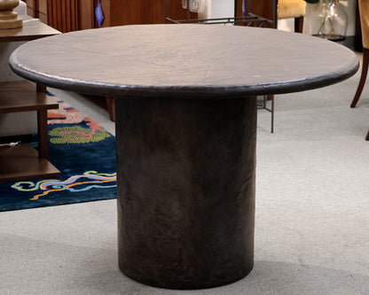 Round Faux Stone Dining Table