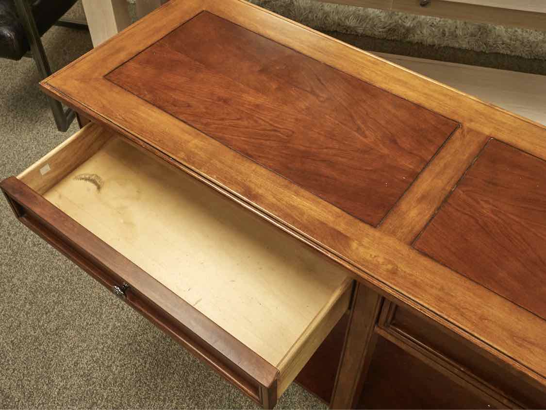 Cherry 2-Drawer Server with Shelf