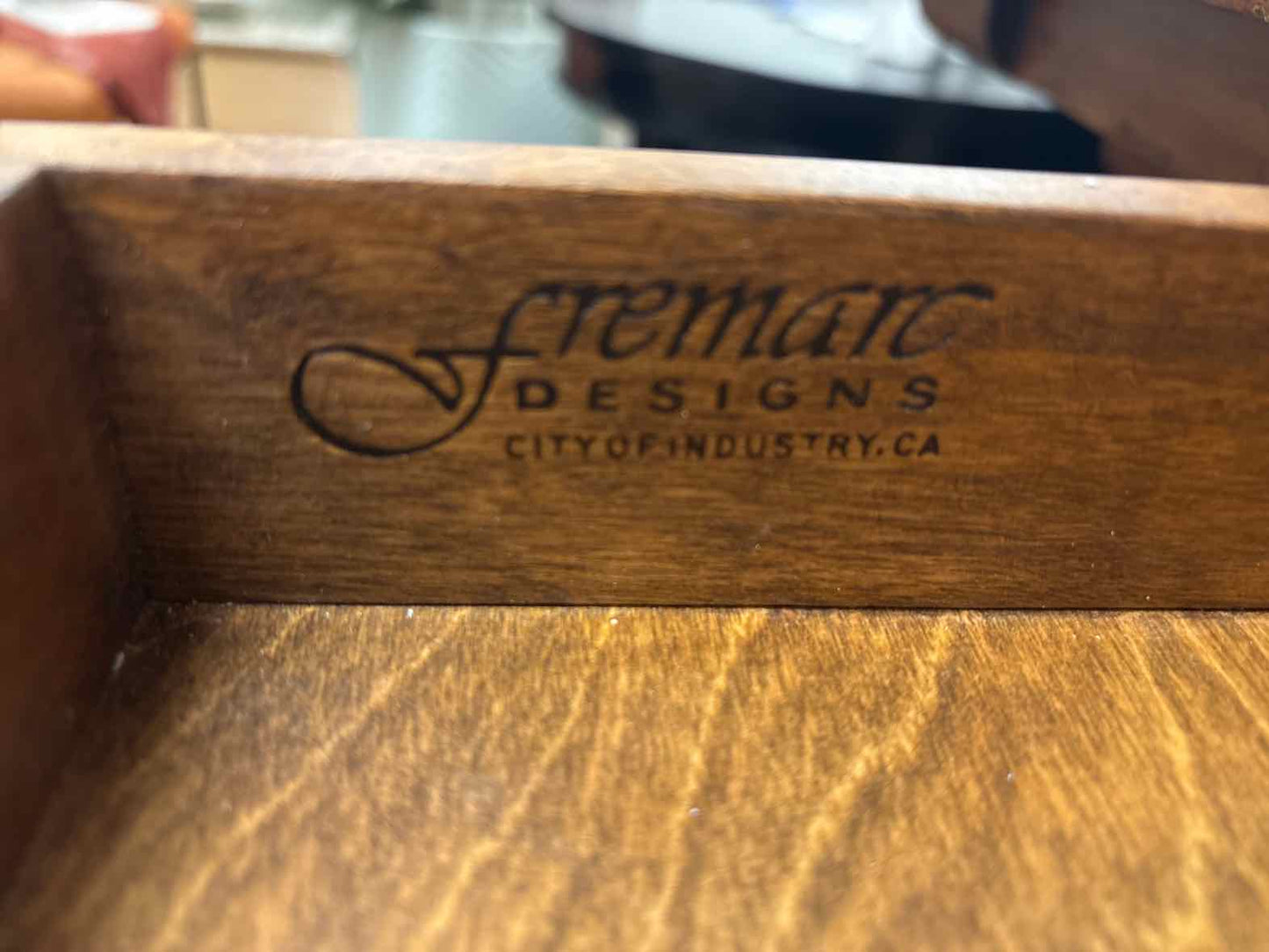 Fremarc Distressed Console with Trestle Base
