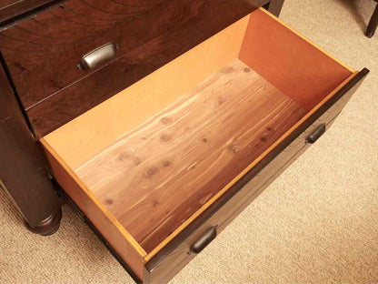 Amish 6 Drawer Ash In Espresso Finish Chest