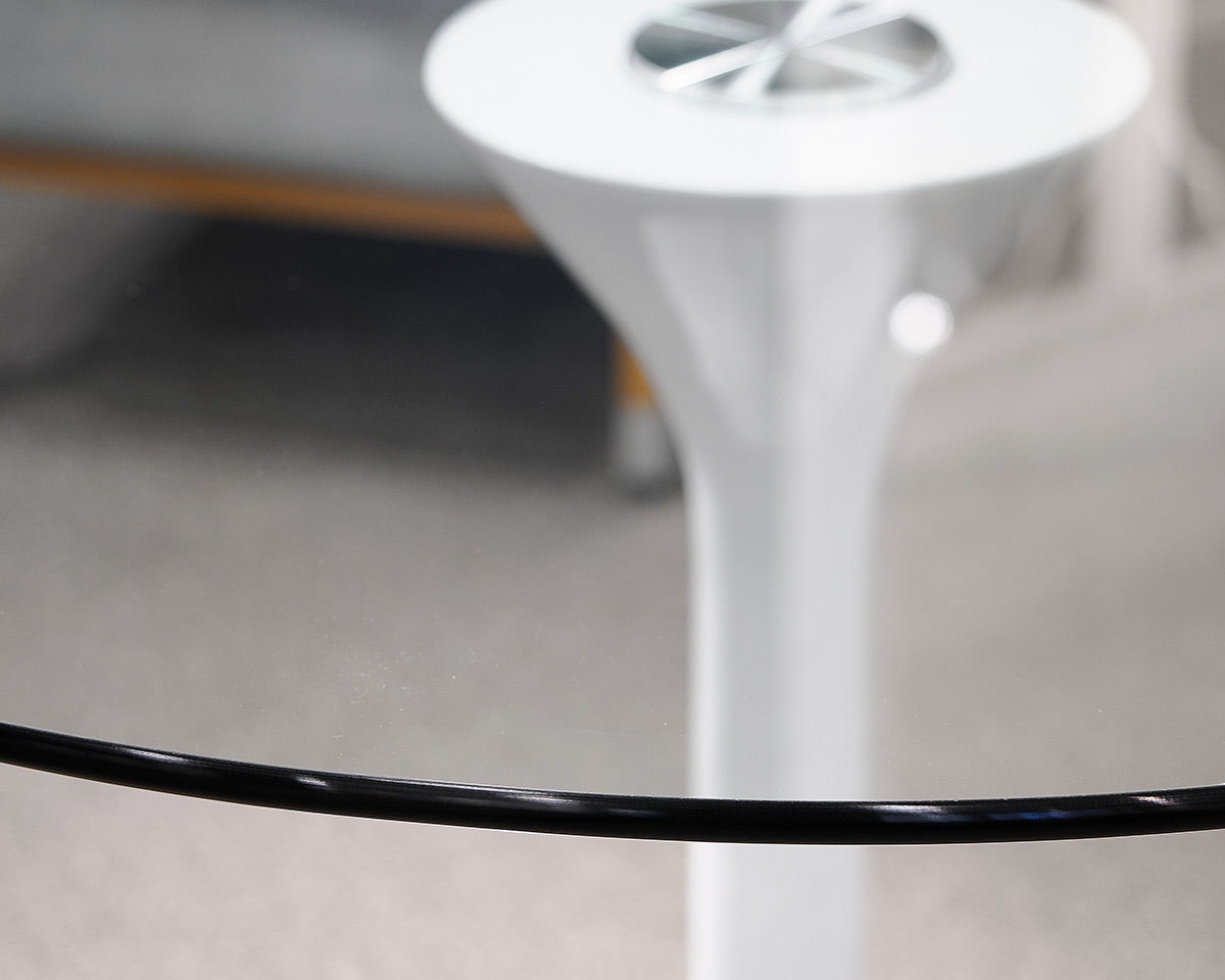 Glass Top Tulip Table