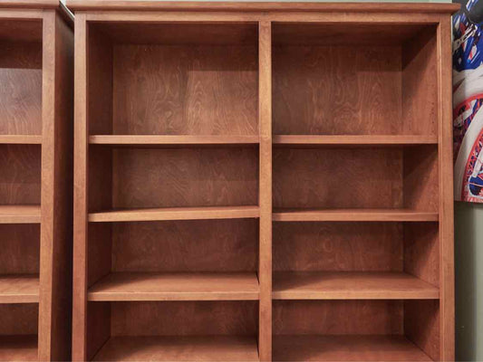 Cherry 10 Adjustable Shelf Bookcase