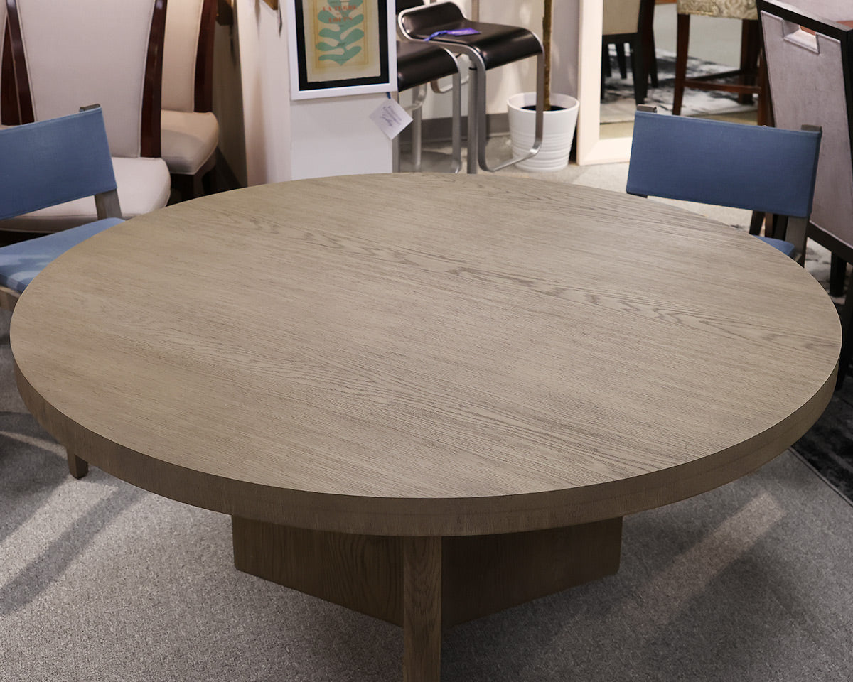 Restoration Hardware 60" Oak Dining Table &  Four Canvas Chairs