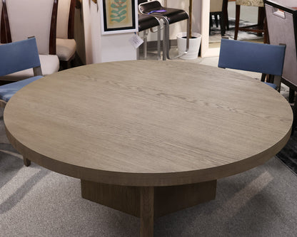 Restoration Hardware 60" Oak Dining Table &  Four Canvas Chairs