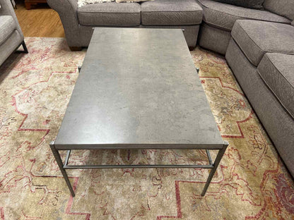 Faux Concrete Cocktail Table