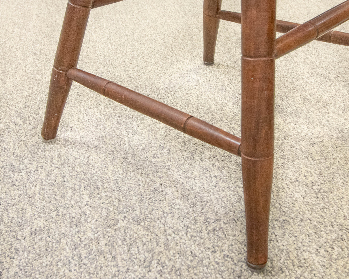 Nichols & Stone Set Of 6 Thumb-Back Maple Spindle Dining Chairs