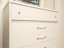 American Made Tall Chest with 5 Drawers in Wildwood White Finish