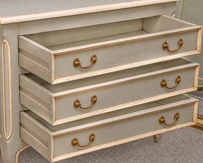 Wisteria 'Norwich' Three Drawer Chest in Soft Grey Green