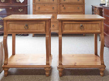Pair of Drexel Single Drawer Nightstands in Pine