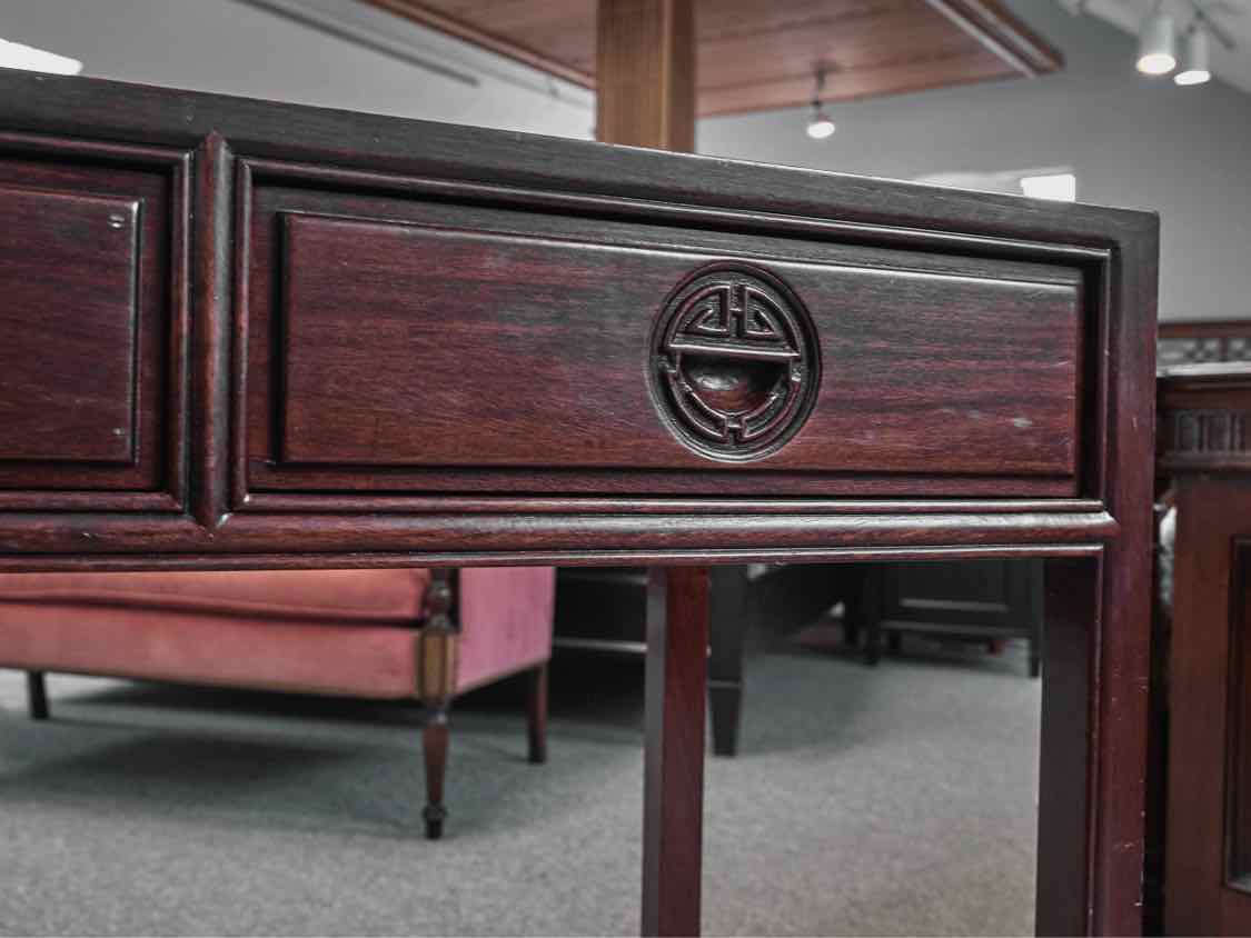 Asian Style Console Table in Cherry