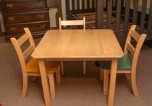 Cheska  Child's Wooden Square Table & 4  Chair Set