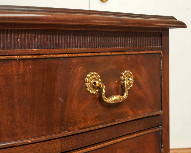 Pair Of Drexel  Heritage Collection Mahogany 1 Drawer 2 Door Bedside Chests