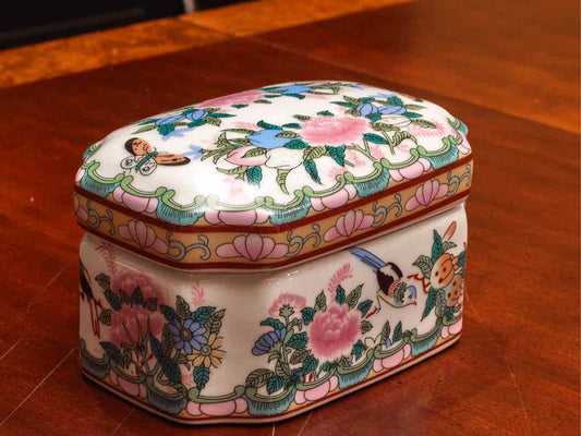 Rose Medallion Porcelain Box