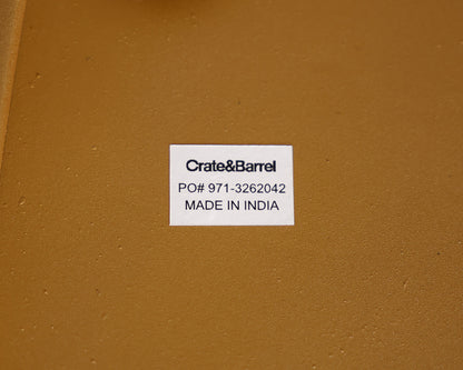 Pair of Crate & Barrel Gold Side Tables