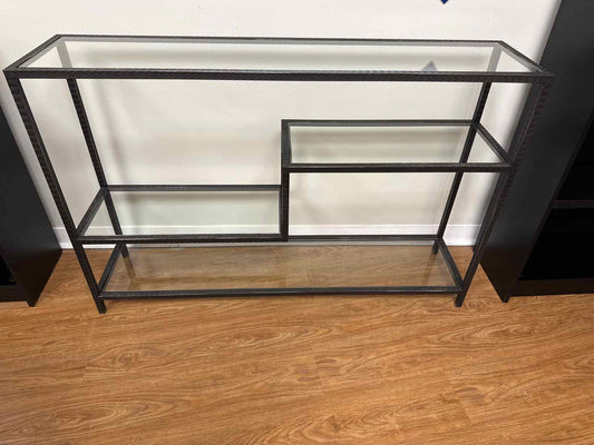 Uttermost 'Leo' Glass Top Console