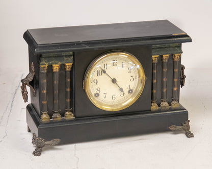 Sessions Melrose 8-Day Antique Neoclassical Desk Clock