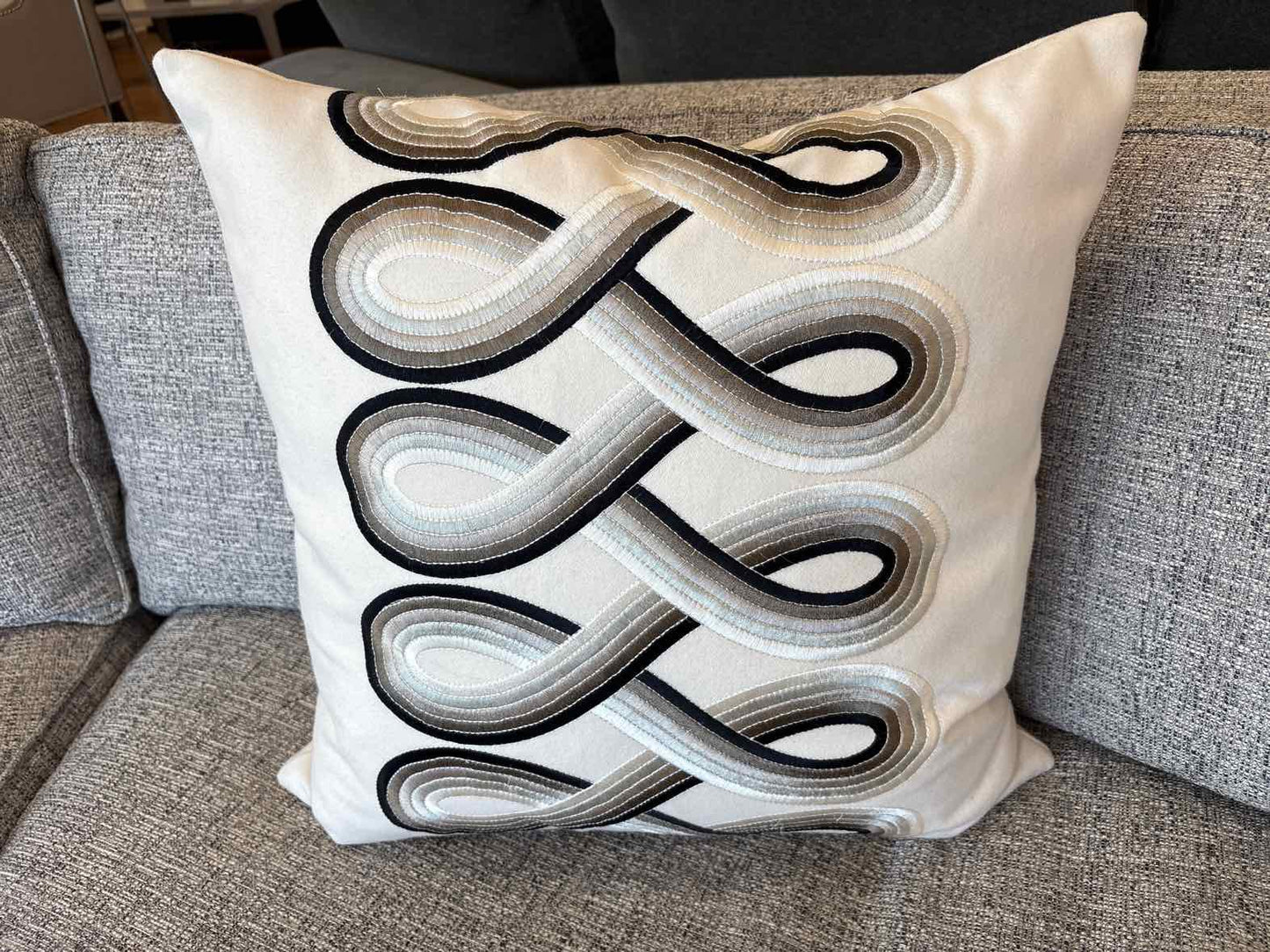 Swirl Pattern Accent Pillow