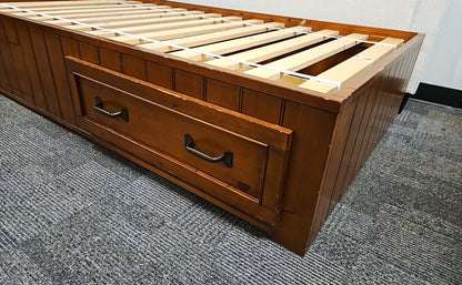 PB Kids Wooden Platform Storage Twin Bed