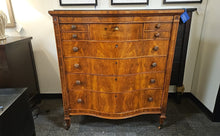 Flame Mahogany Antique Chest