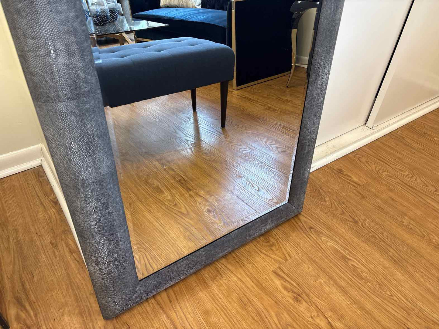 Mirror with Textured Frame