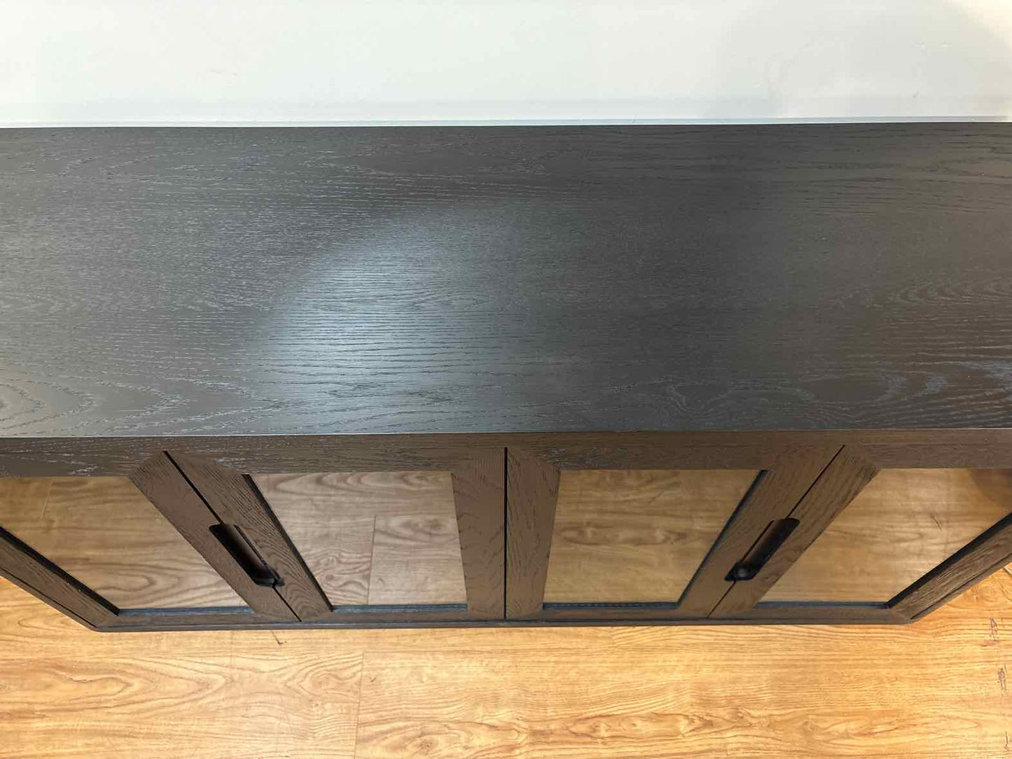 RH 'Cela' 4-Door Media Console in Ebony