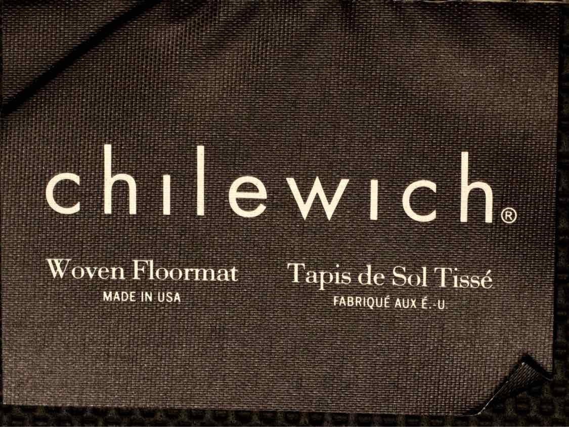 Chilewich Inc  Indoor & Outdoor Basket Weave 'Oyster'  No Slip Backing Area Rug
