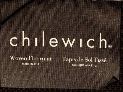 Chilewich Inc  Indoor & Outdoor Basket Weave 'Oyster'  No Slip Backing Area Rug