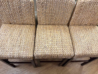 Set of 5 Seagrass Bar Stools
