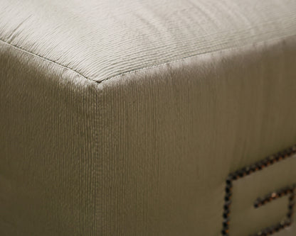 Custom Century Upholstered Square Ottoman