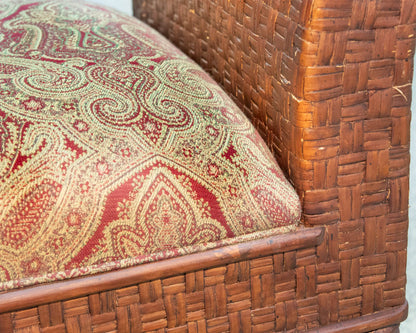 Ethan Allen 'British Classics' Rattan Bench