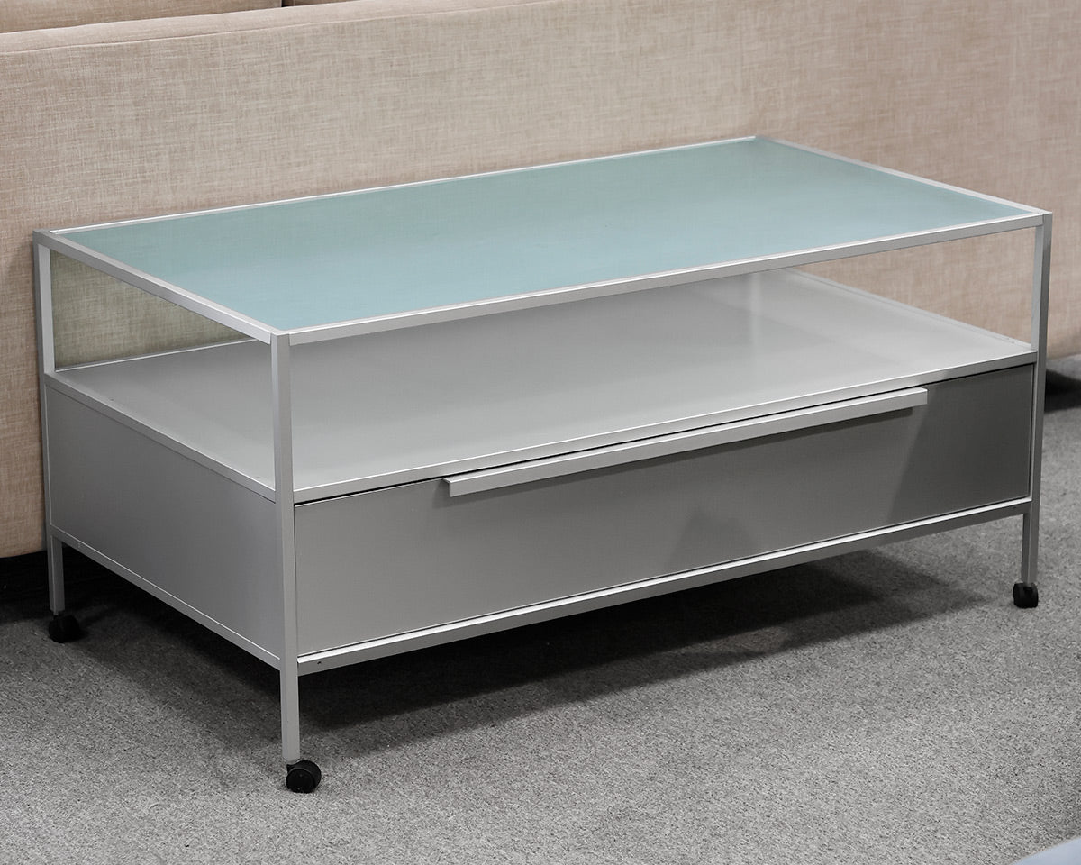 Frosted Glass Media Console