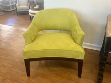 Chartreuse Microsuede Arm Chair