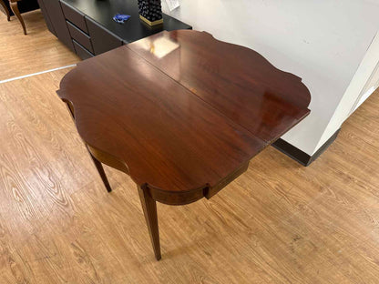 Mahogany Inlaid Flip Top Game Table