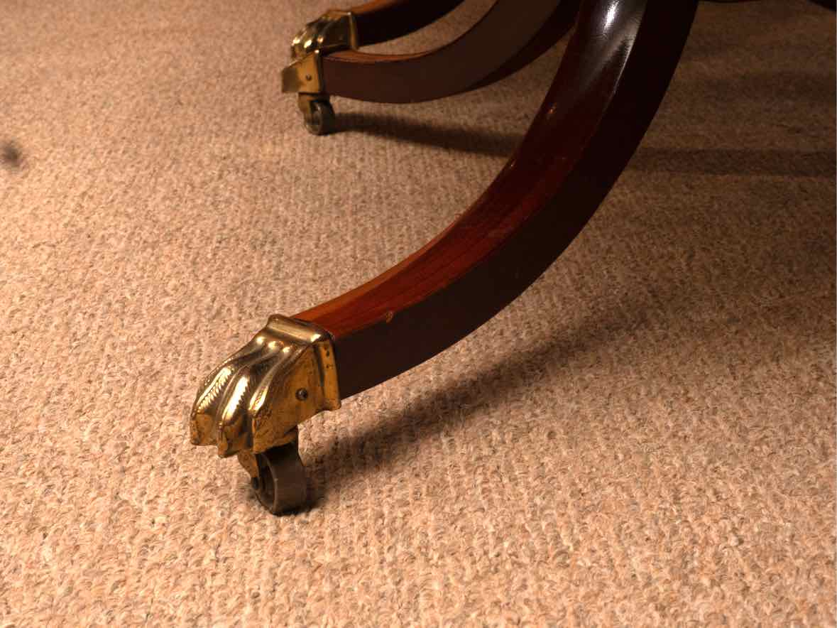 Baker 'Charleston Collection ' Mahogany Double Pedestal  Dining Table