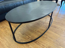 Metallic Oval Cocktail Table