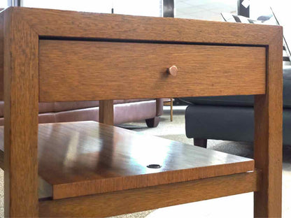 Brown Saltman Mid Century Modern Bleached Mahogany Side Table
