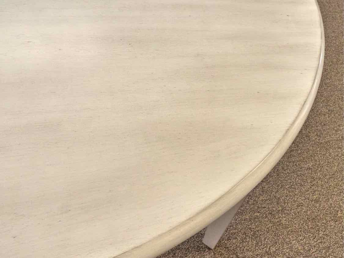 White & Grey Wash Table w/ Butterfly Leaf