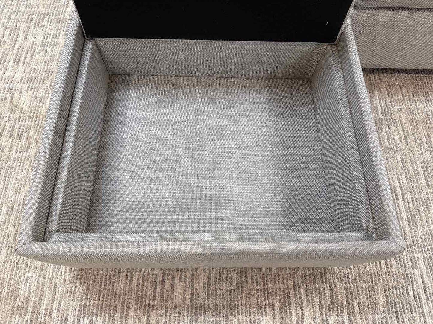 Crate & Barrel 'Barrett II' Sofa w/ Reversible Chaise