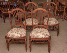Set of 4 Ethan Allen 'Maison' Wheat Back Dining Chairs