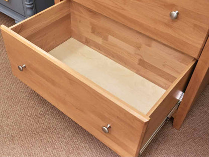 Solid Cherry 6 Saftey Lock Drawers Chrome Knobs Chest